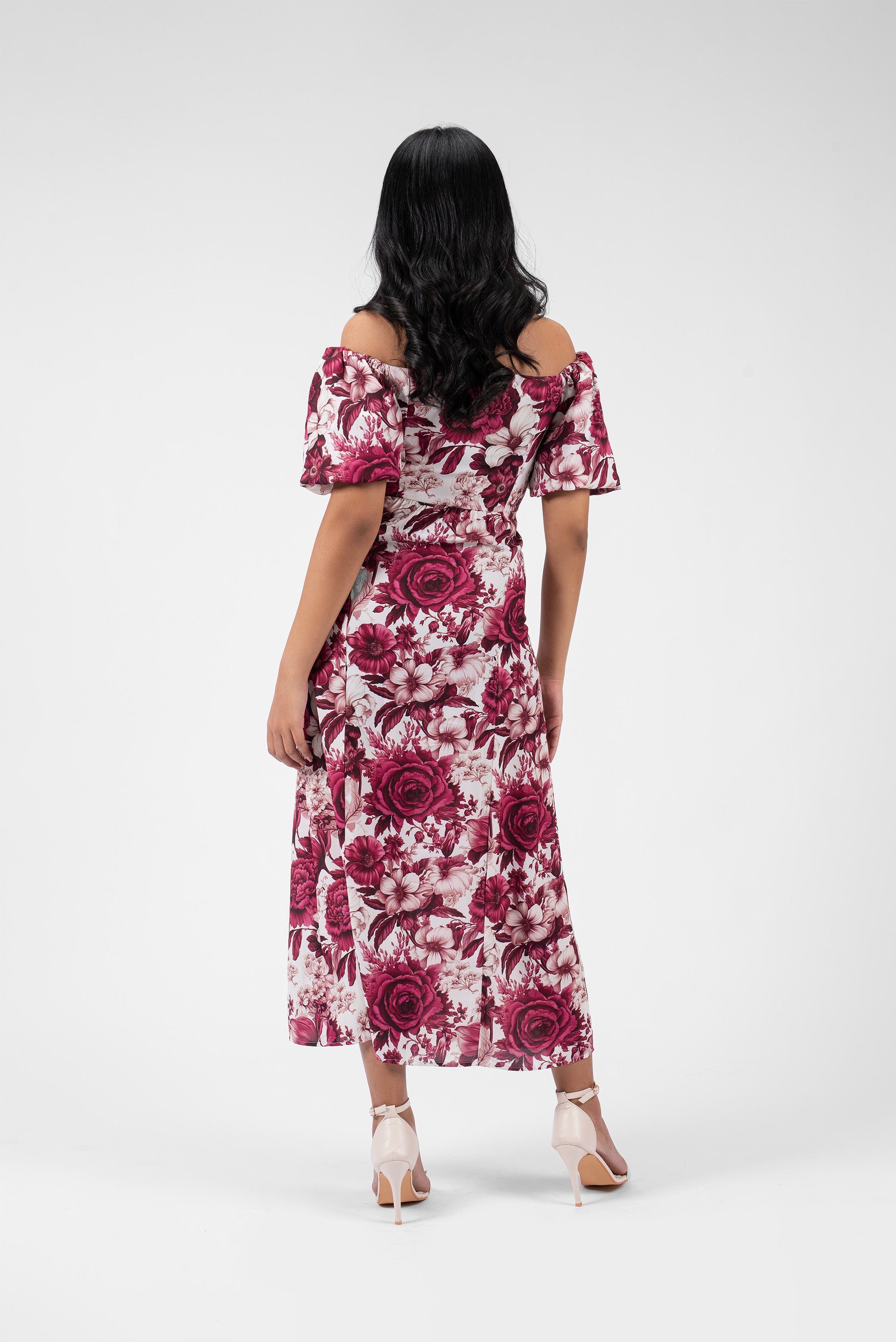 Romantic Flair Square Neck Dress