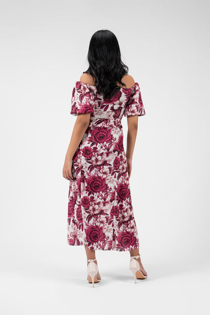 Romantic Flair Square Neck Dress