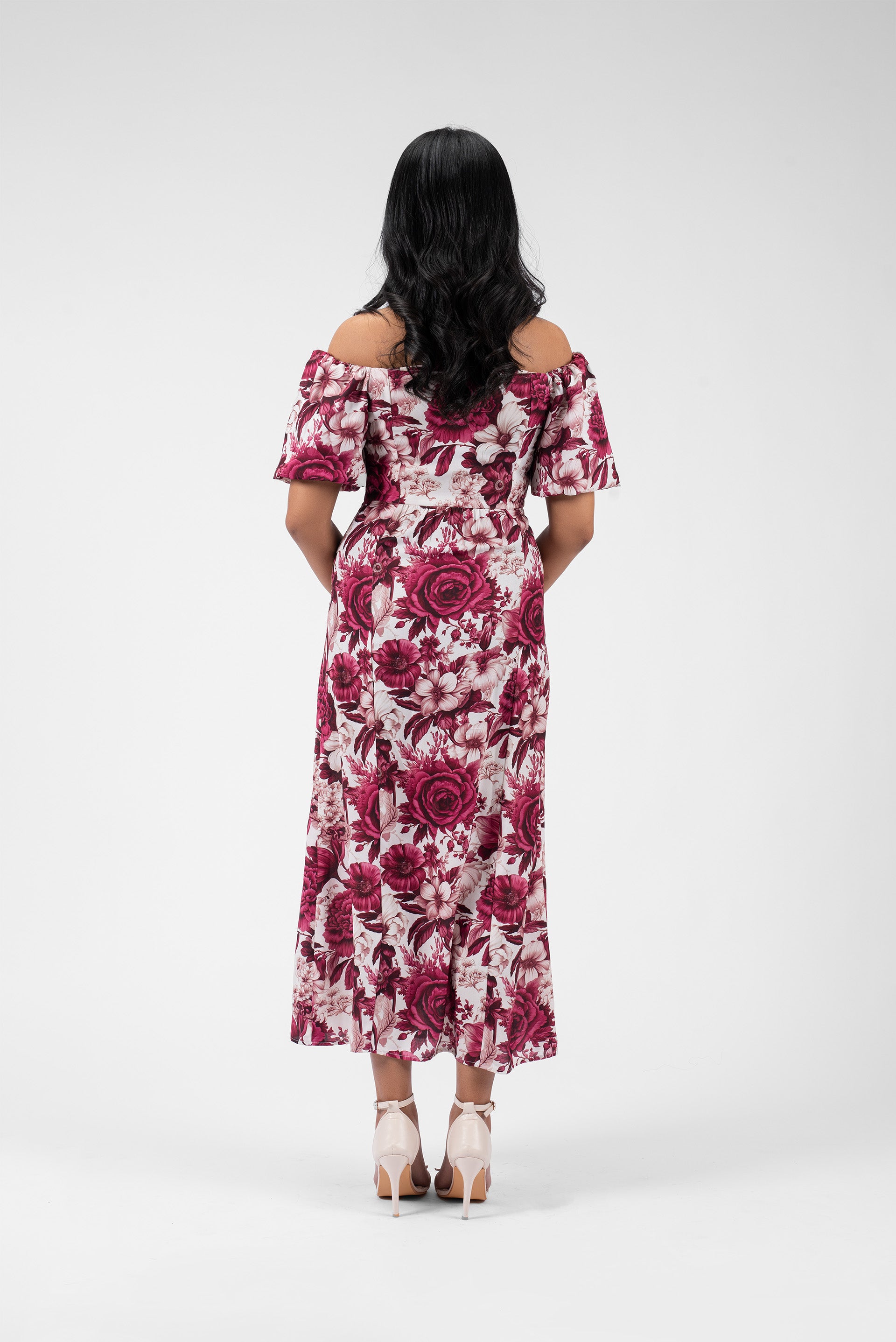 Romantic Flair Square Neck Dress