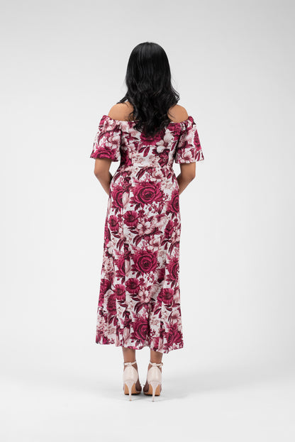 Romantic Flair Square Neck Dress