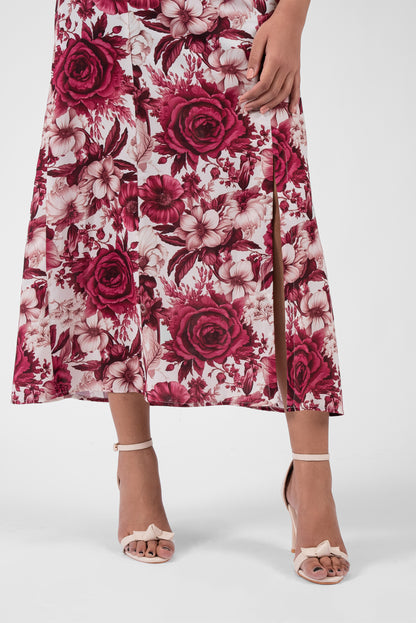 Romantic Flair Square Neck Dress