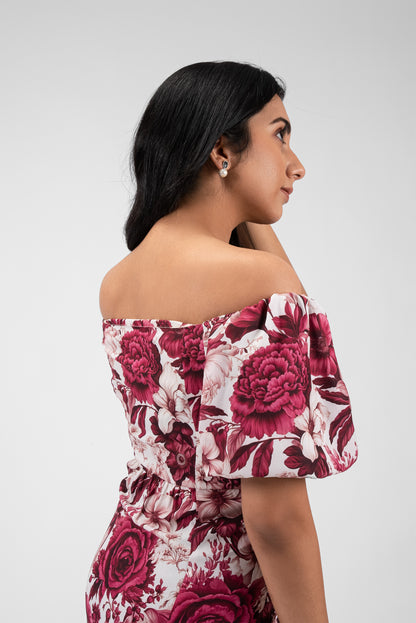 Romantic Flair Square Neck Dress