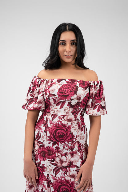 Romantic Flair Square Neck Dress