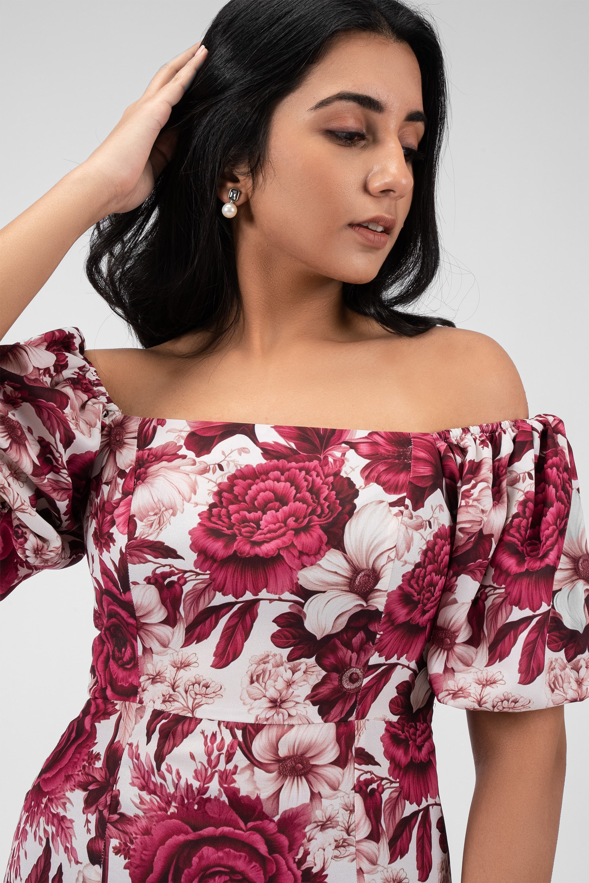 Romantic Flair Square Neck Dress