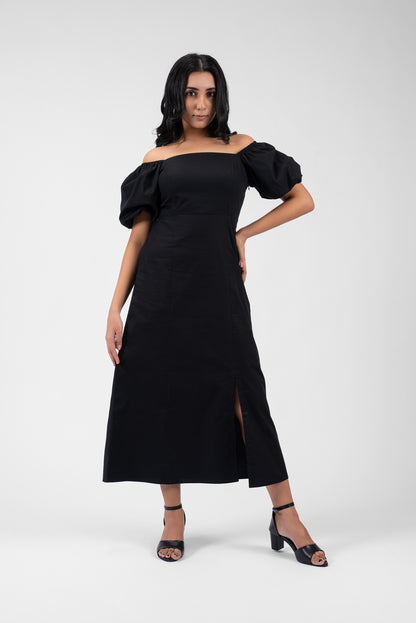 Romantic Flair Square Neck Dress
