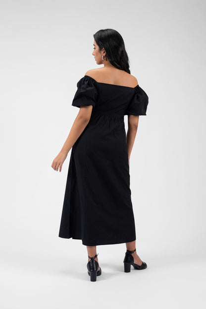 Romantic Flair Square Neck Dress