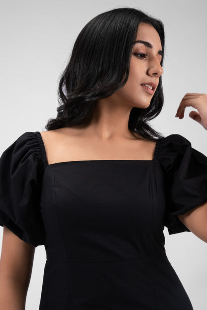 Romantic Flair Square Neck Dress