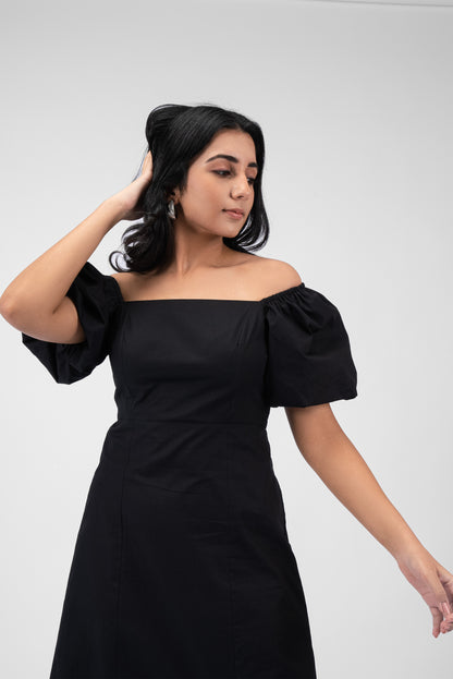 Romantic Flair Square Neck Dress