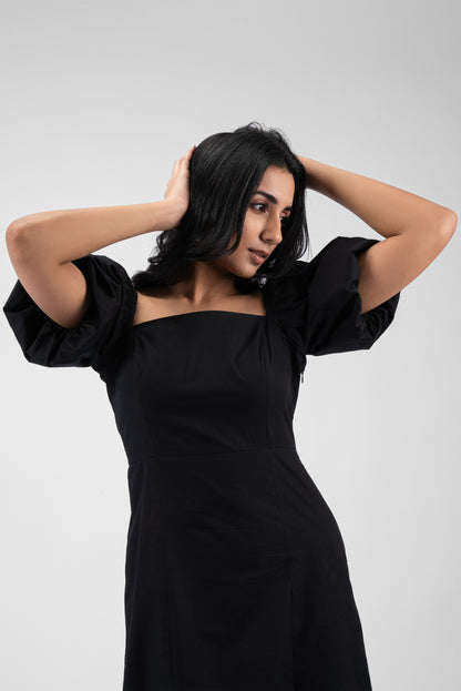 Romantic Flair Square Neck Dress