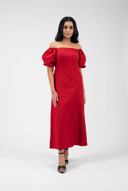 Romantic Flair Square Neck Dress