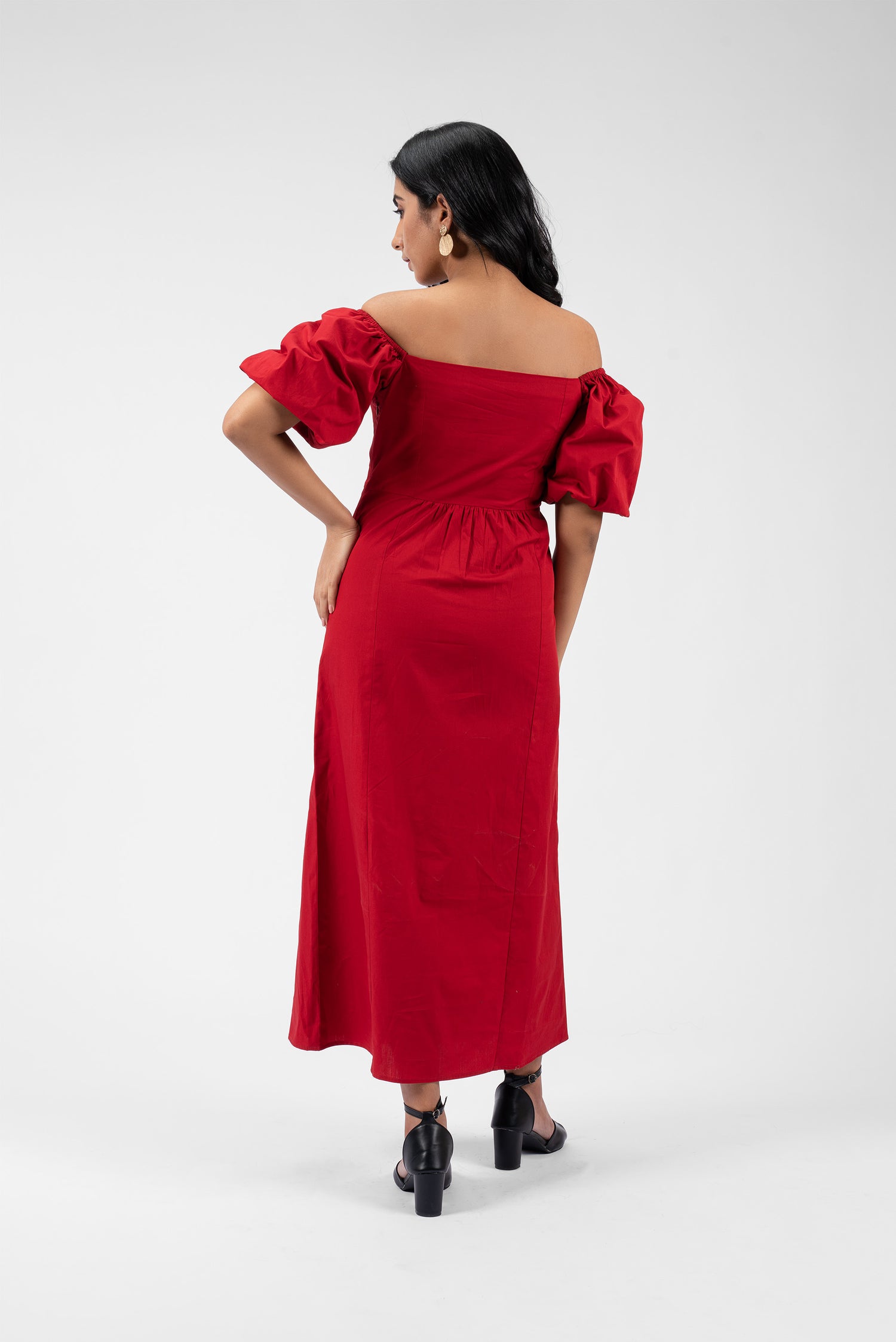 Romantic Flair Square Neck Dress
