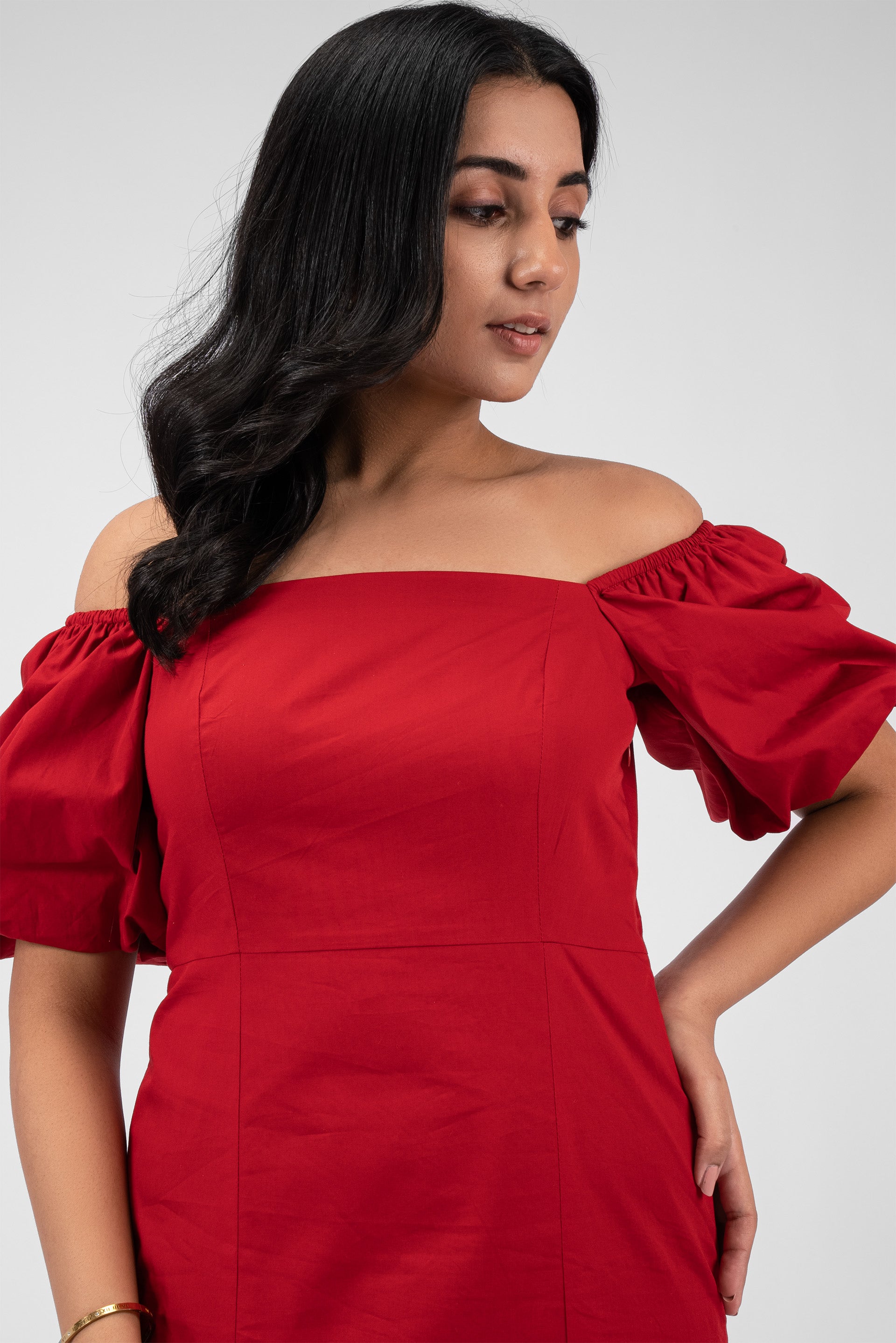 Romantic Flair Square Neck Dress