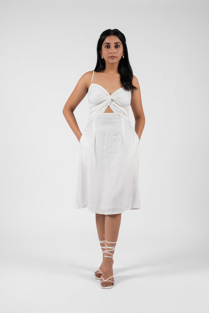 Modern Cutout Dress with Front Accents