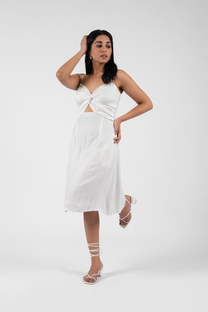Modern Cutout Dress with Front Accents