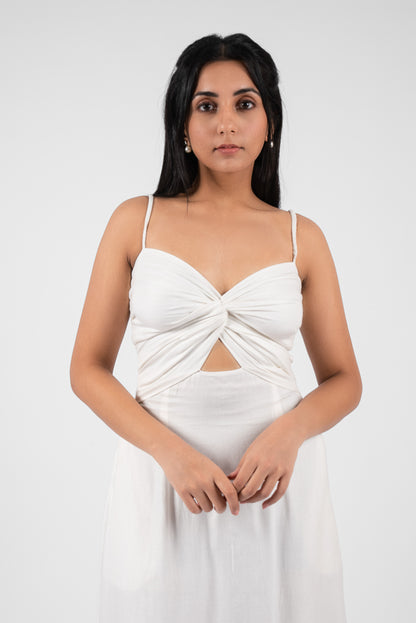 Modern Cutout Dress with Front Accents