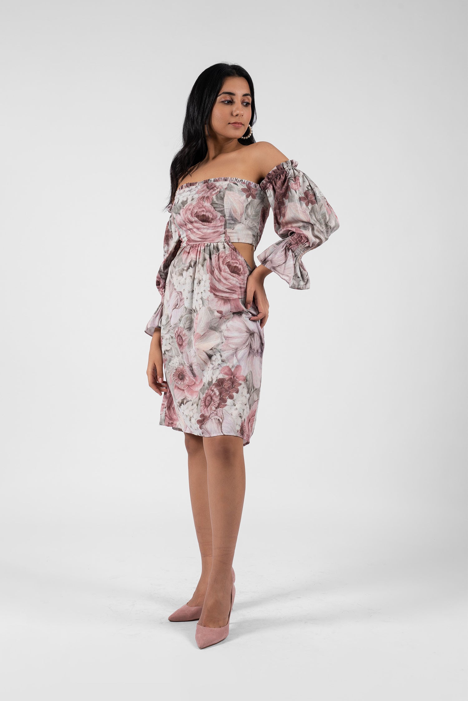Summer-Ready Off-Shoulder Floral Dress