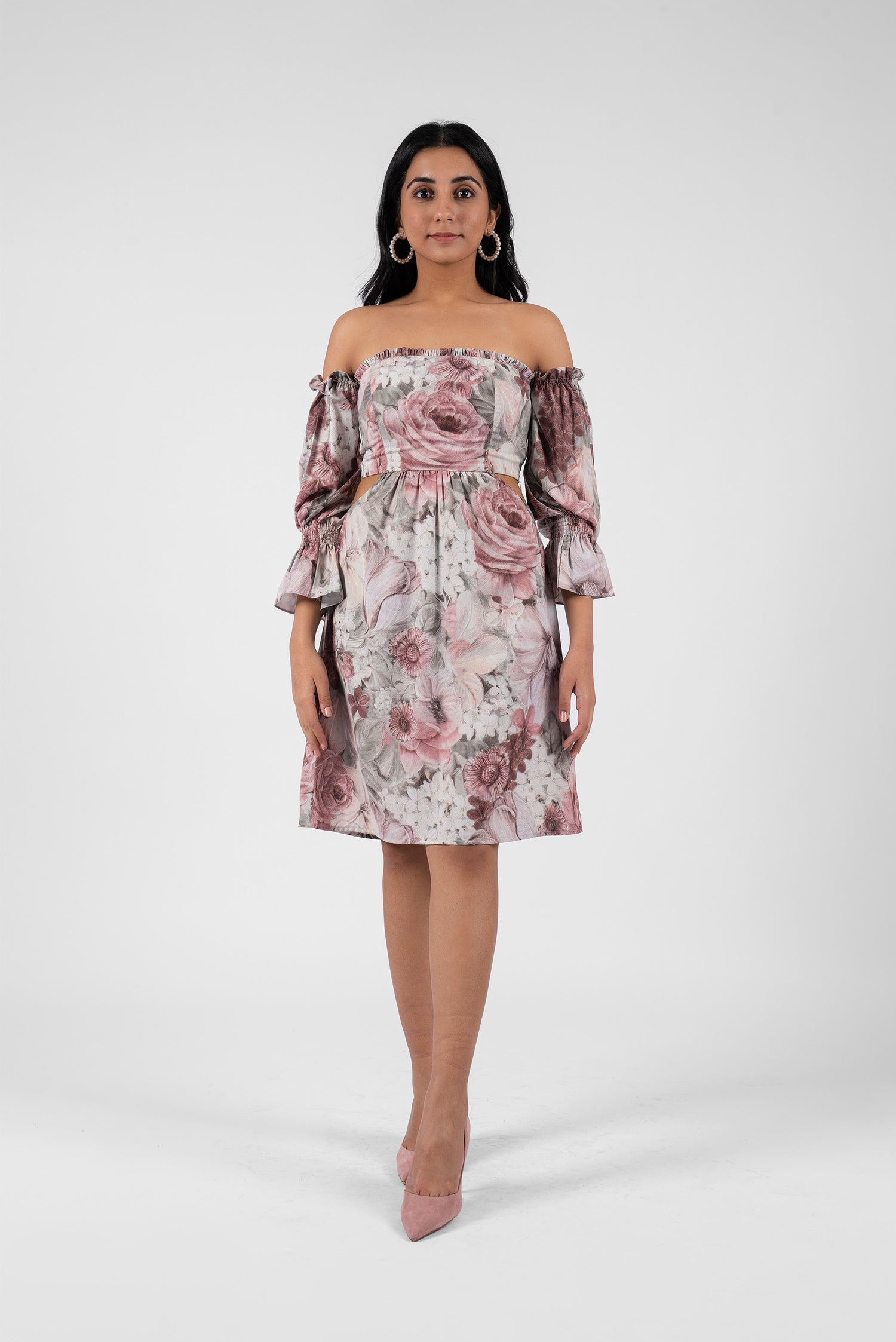 Summer-Ready Off-Shoulder Floral Dress