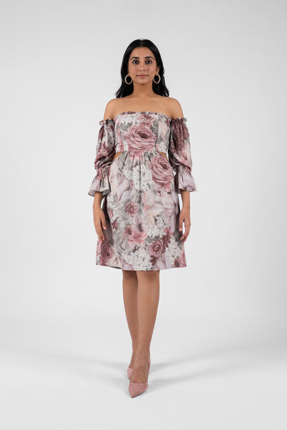 Summer-Ready Off-Shoulder Floral Dress