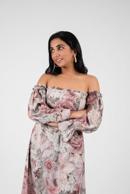 Summer-Ready Off-Shoulder Floral Dress