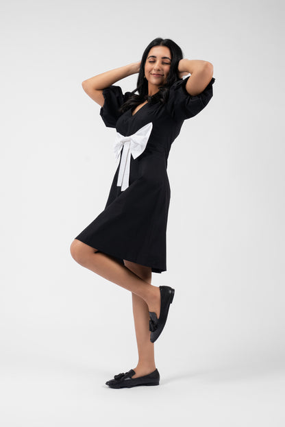 Playful Charm V-Neck Mini Dress