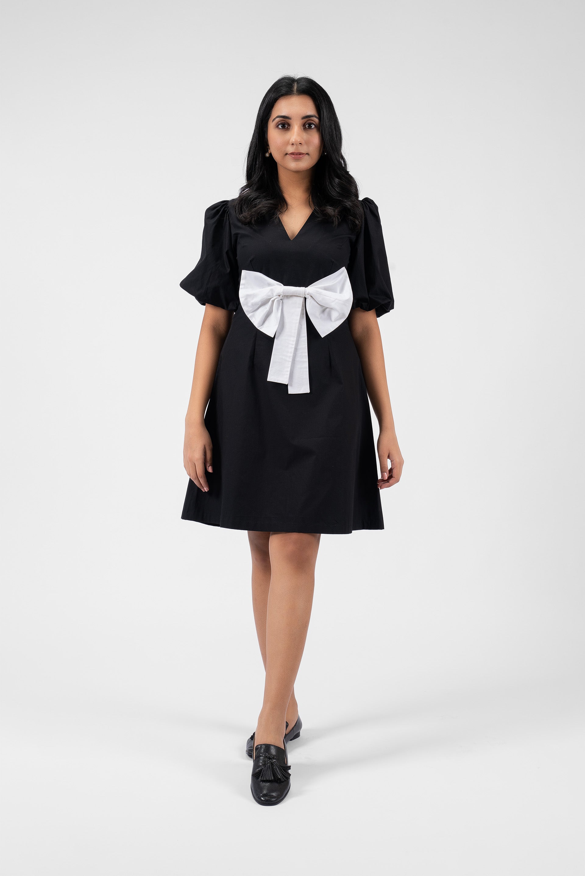 Playful Charm V-Neck Mini Dress