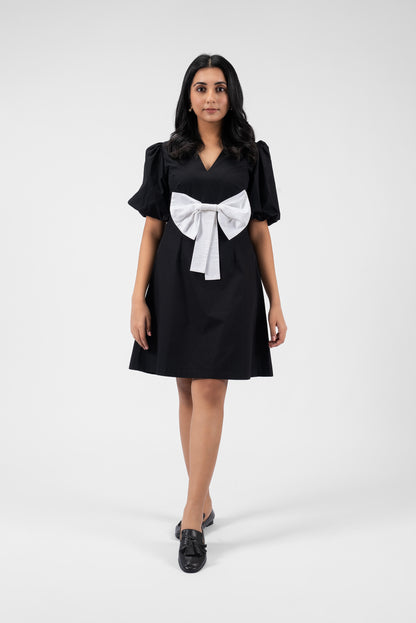 Playful Charm V-Neck Mini Dress