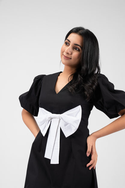 Playful Charm V-Neck Mini Dress