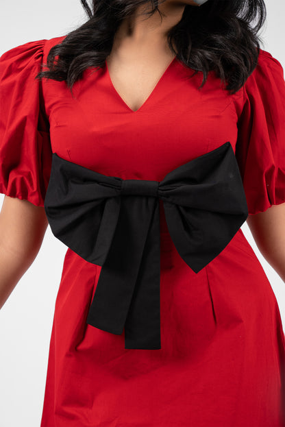 Playful Charm V-Neck Mini Dress