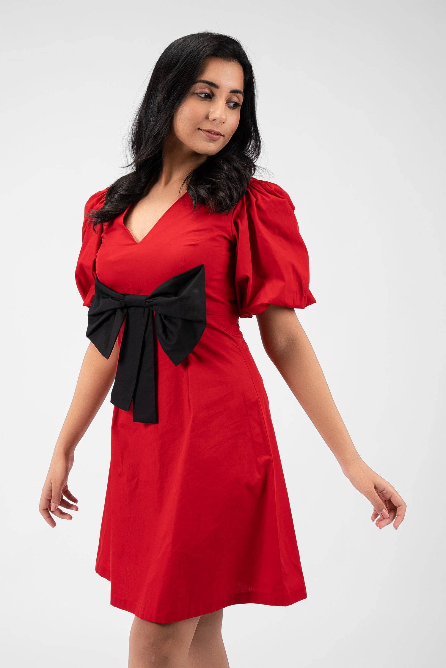 Playful Charm V-Neck Mini Dress
