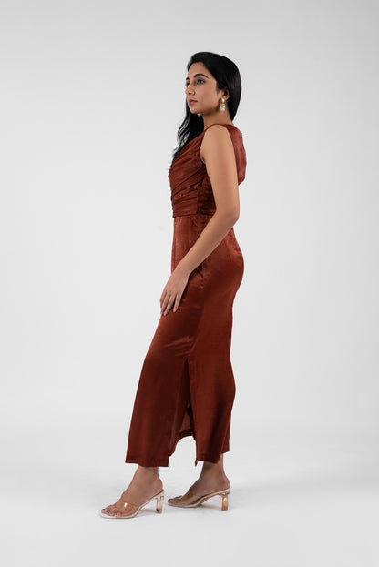 Cowl Neck Maxi Dress