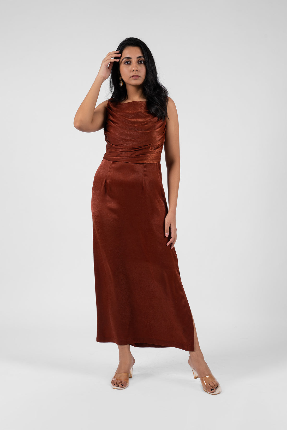 Cowl Neck Maxi Dress