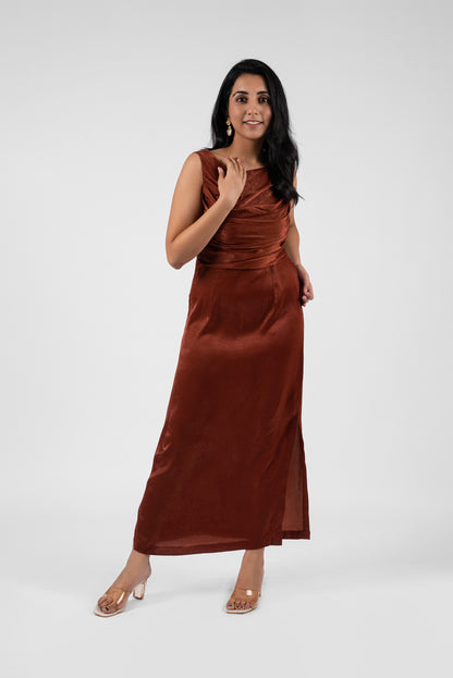 Cowl Neck Maxi Dress