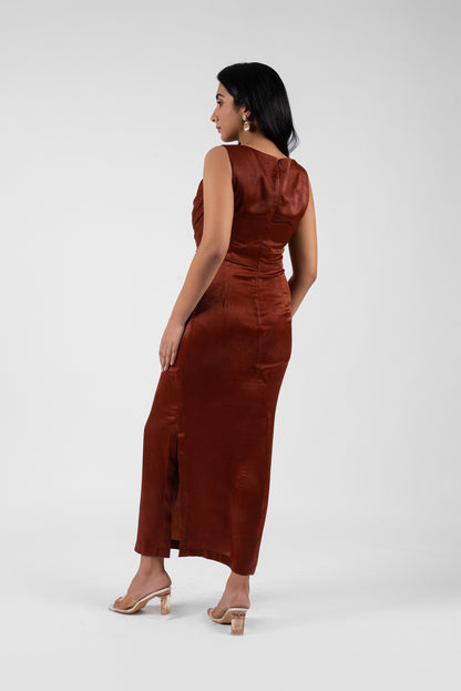 Cowl Neck Maxi Dress