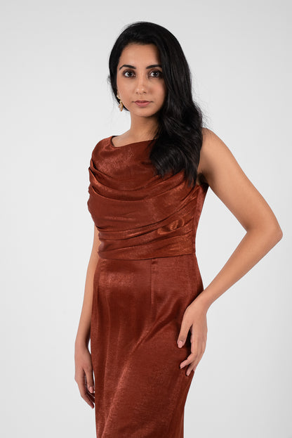 Cowl Neck Maxi Dress