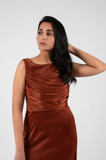 Cowl Neck Maxi Dress