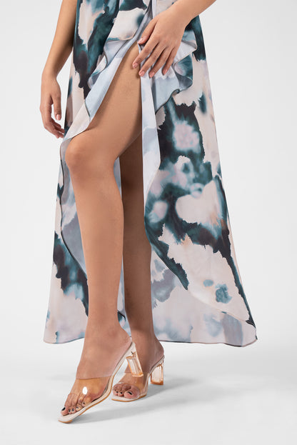 Casual Dress with Asymmetric Slit