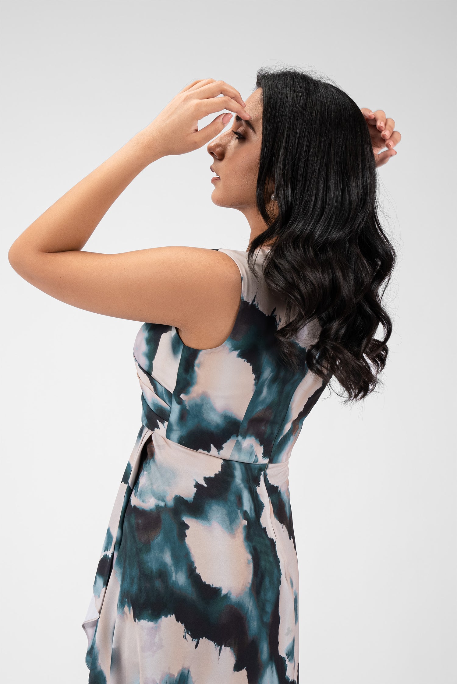 Casual Dress with Asymmetric Slit