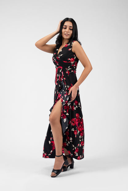 Casual Dress with Asymmetric Slit