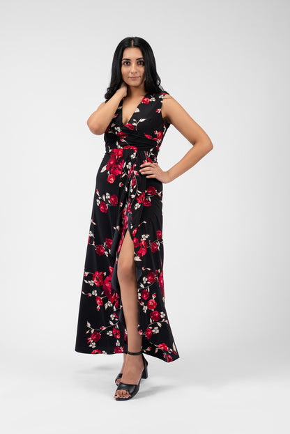 Casual Dress with Asymmetric Slit