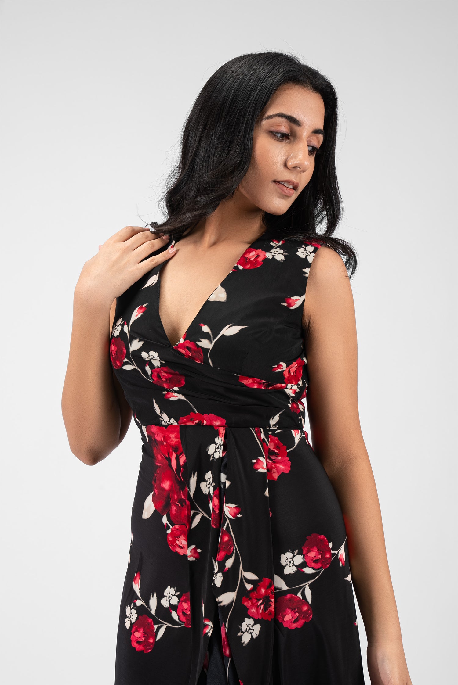Casual Dress with Asymmetric Slit