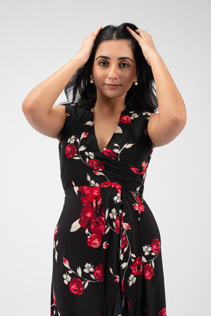 Casual Dress with Asymmetric Slit